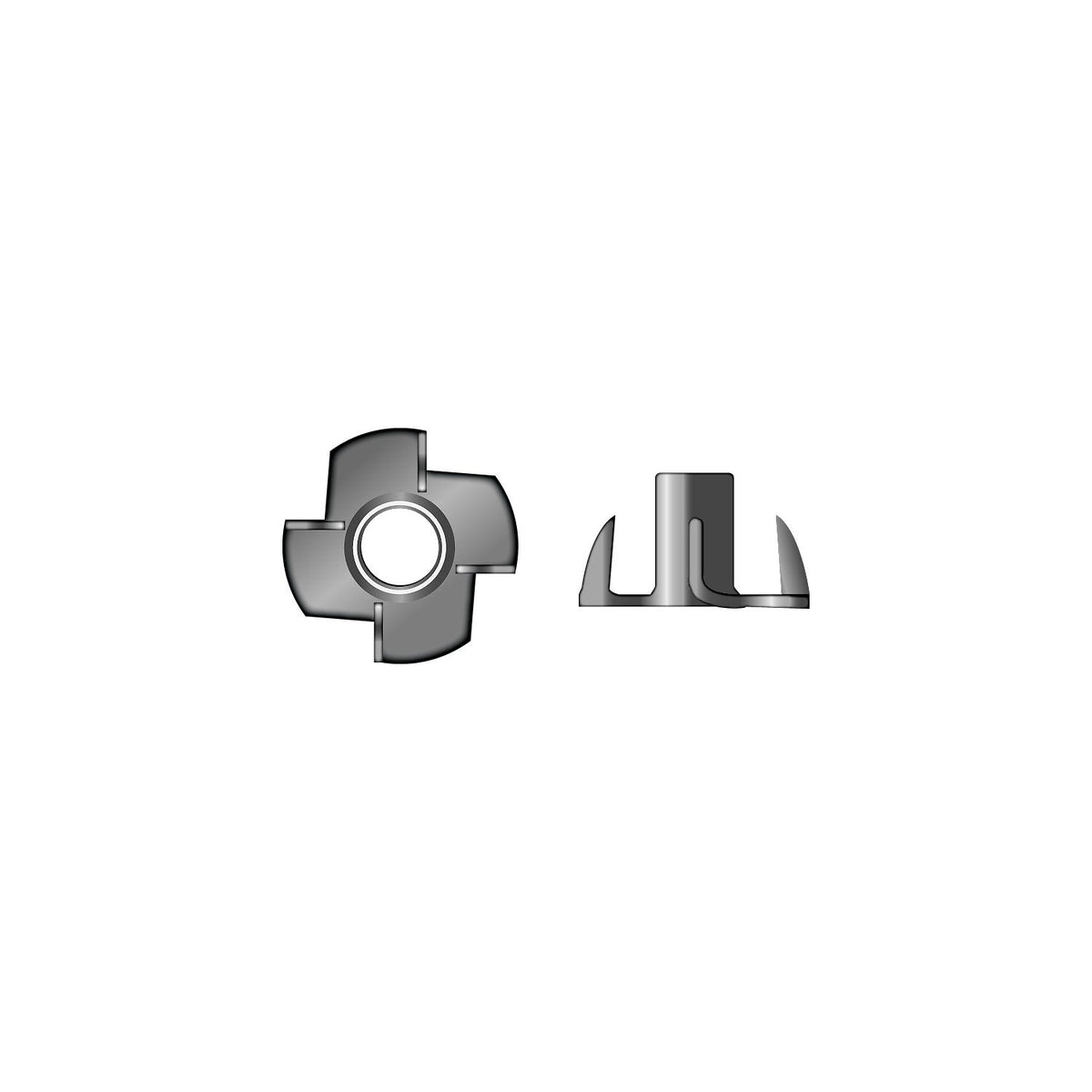 Tee Nut - Stainless 10-24 -Modern Boat Sales & Service