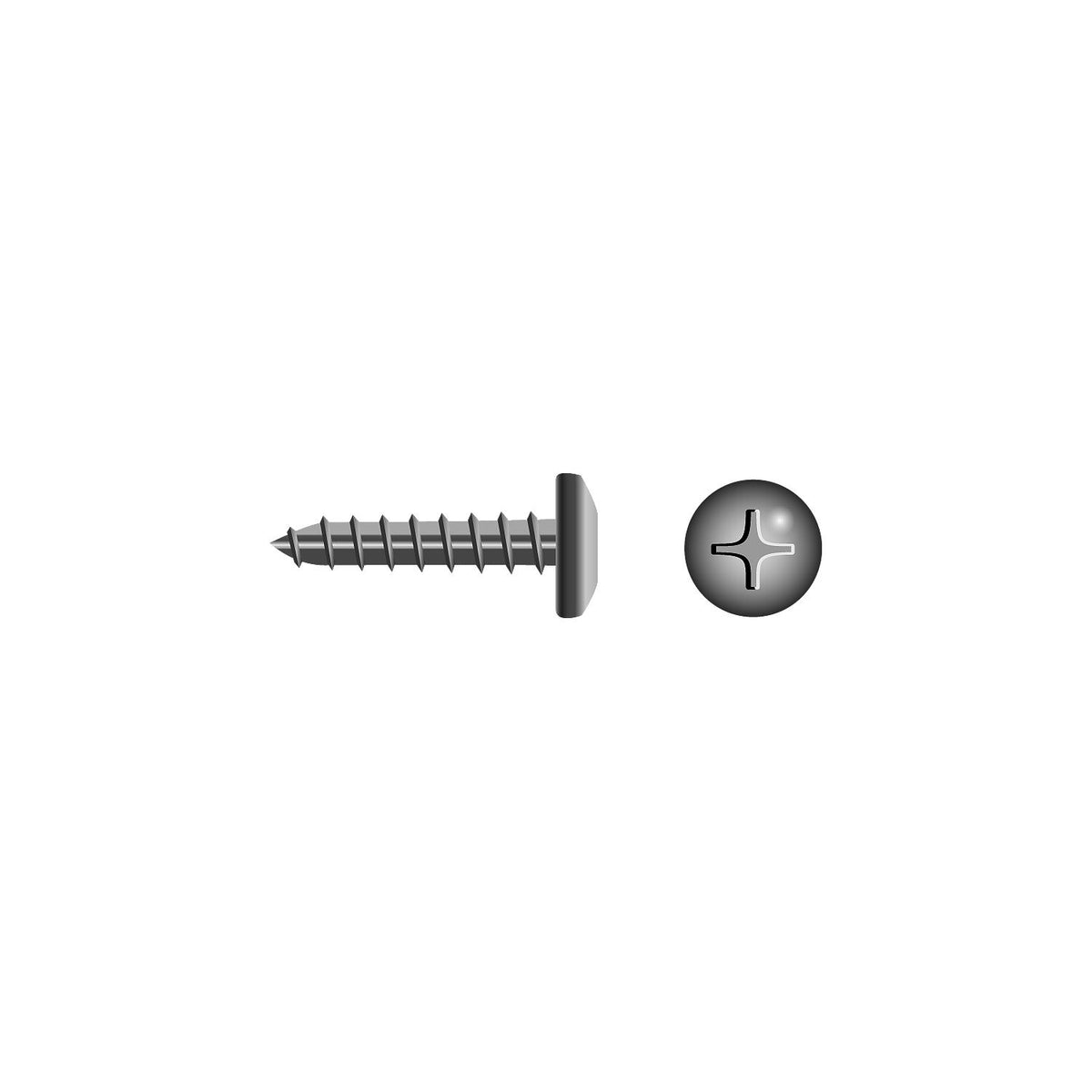 Phillips Tapping Screw - Pan Head, #8 x 2-1/2" -Modern Boat Sales & Service