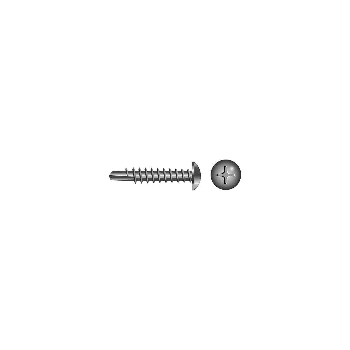 Phillips Self Drilling Screw - Pan Head #10 x 3/4" -Modern Boat Sales & Service