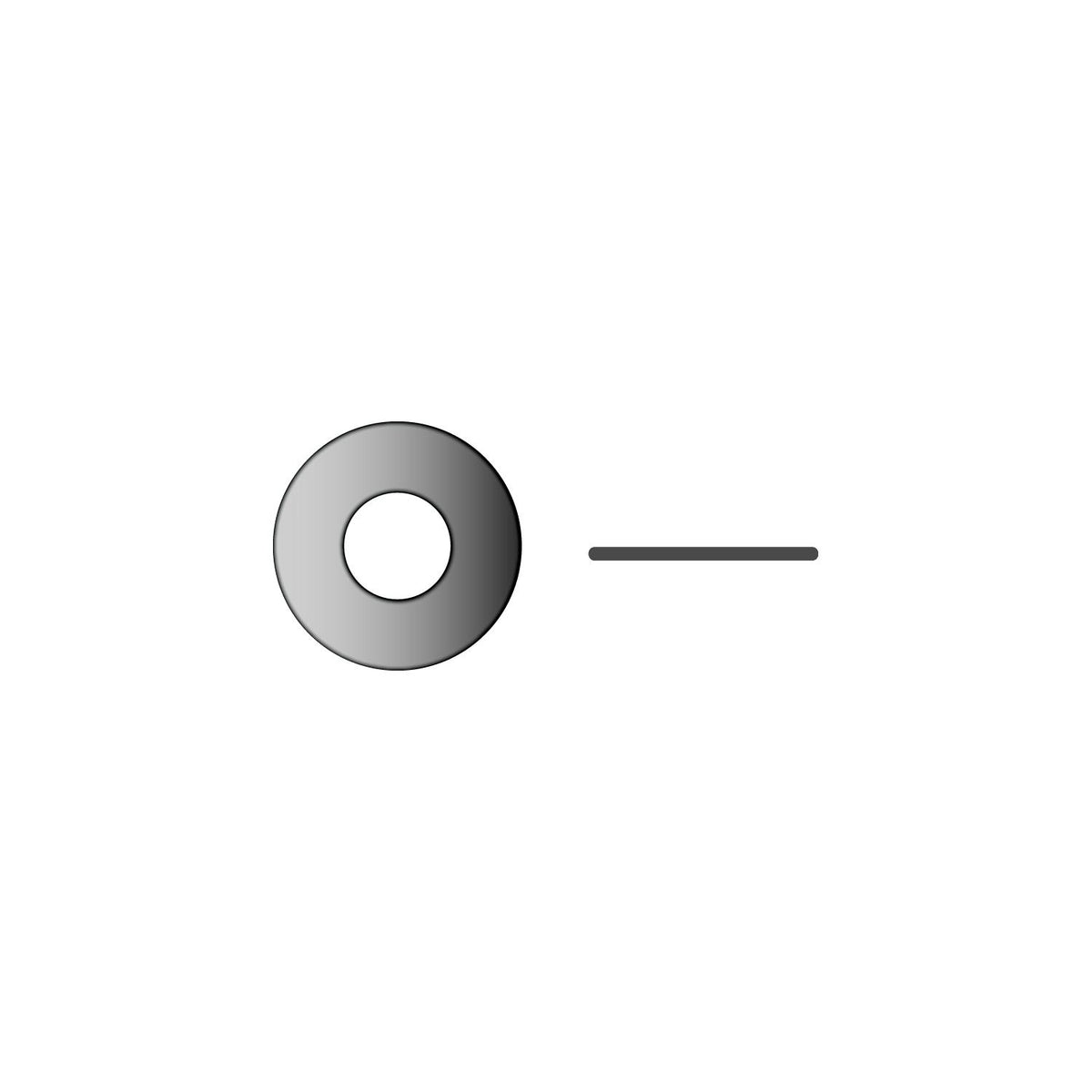 Flat Washer, M5, 1 mm Thick, OD 10 mm -Modern Boat Sales & Service