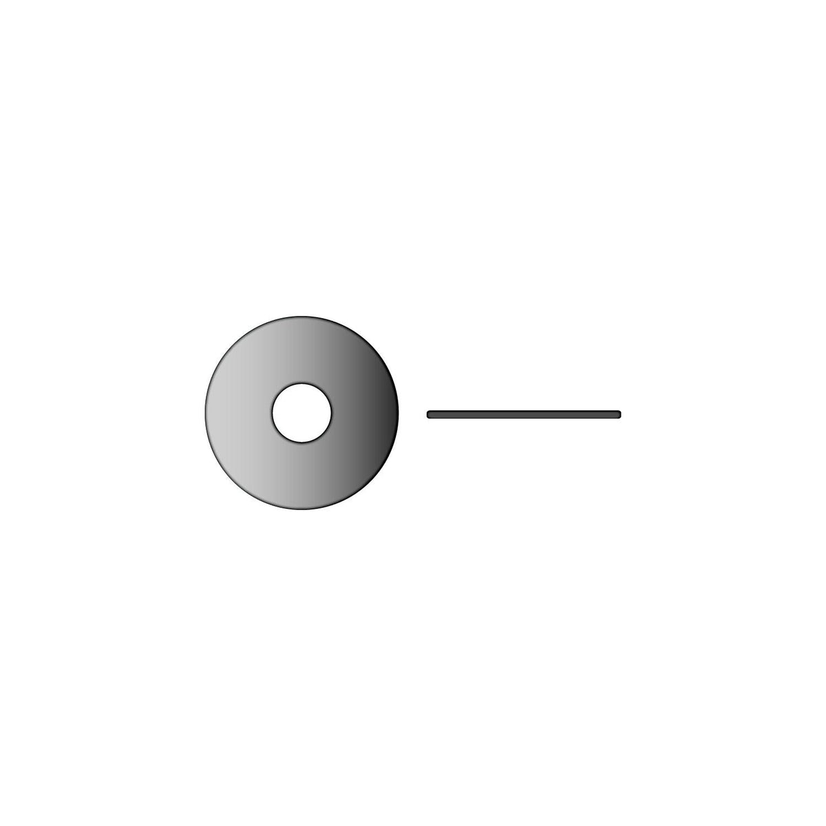 Stainless Fender Washer #10, .062" Thick, OD 1" -Modern Boat Sales & Service