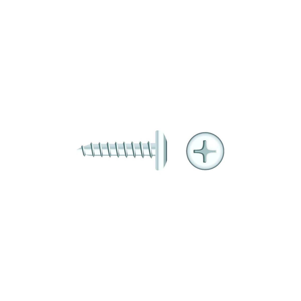 Seachoice 01767 Chrome Plated SS Phillips Tapping Screw - Pan Head, #10 x 1" -Modern Boat Sales & Service