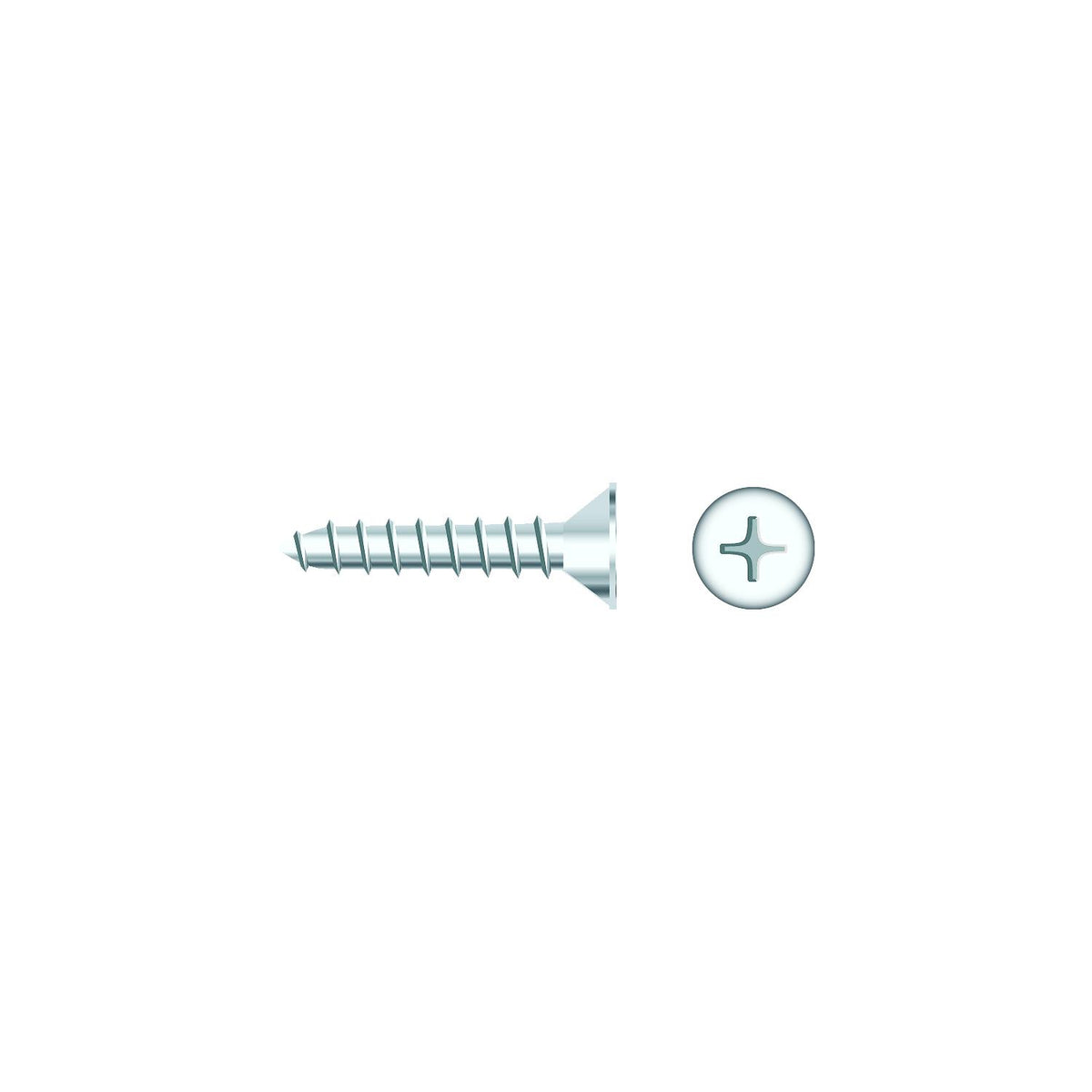 Seachoice 01758 Chrome Plated SS Phillips Tapping Screw - Flat Head, #10 x 1-1/4" -Modern Boat Sales & Service