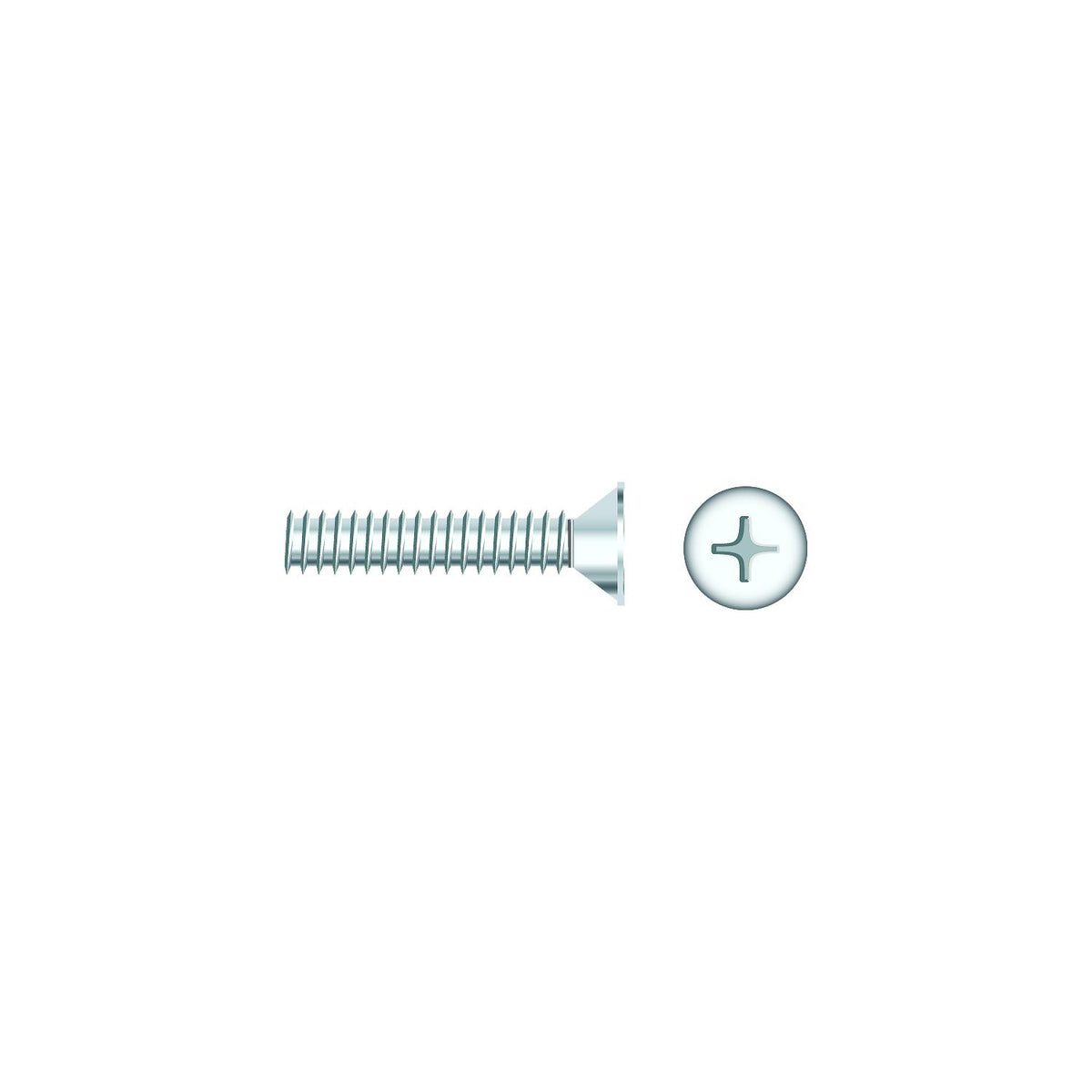Seachoice 01791 Chrome Plated SS Phillips Machine Screw - Flat Head, 1/4-20 x 2" -Modern Boat Sales & Service