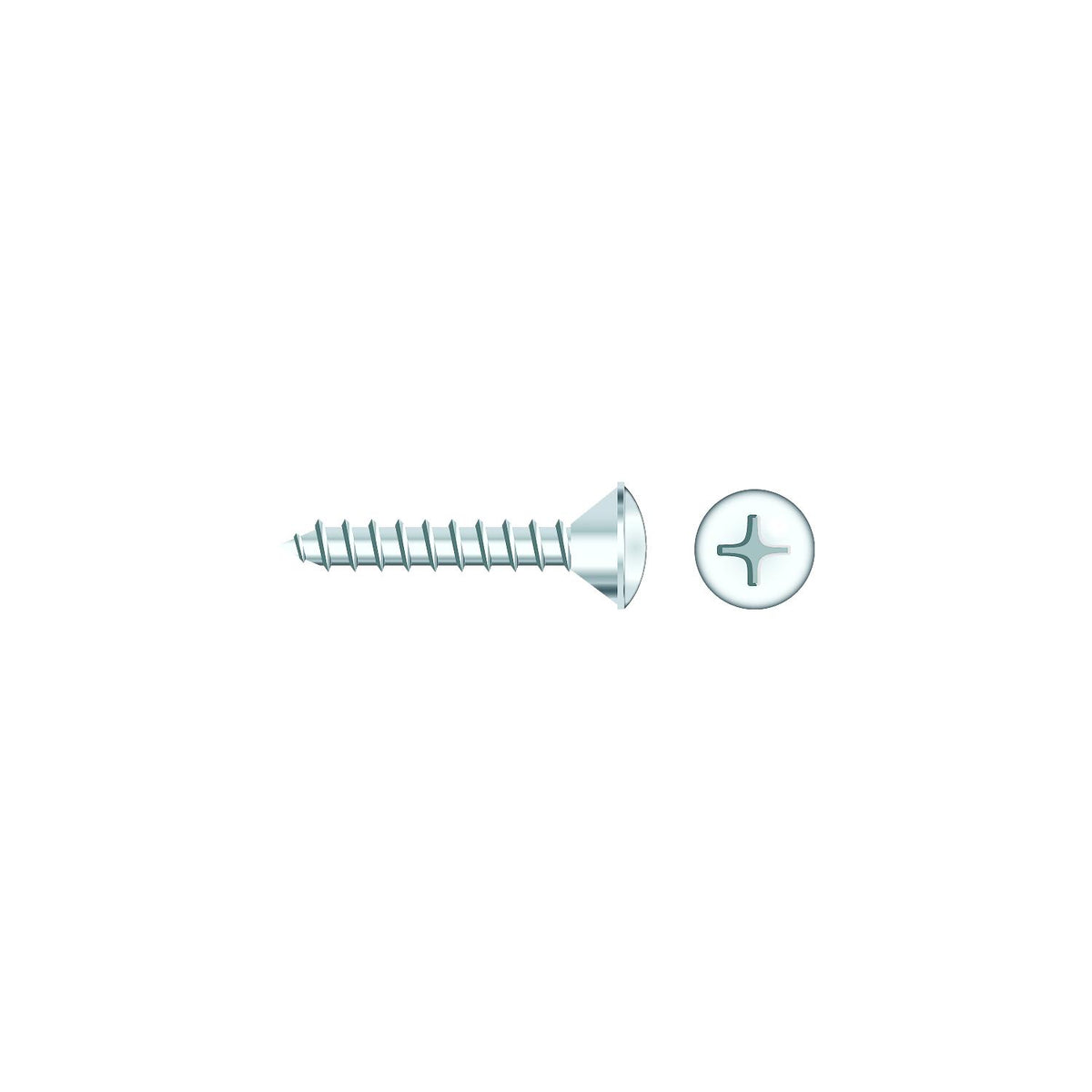 Seachoice 01796 Chrome Plated SS Phillips Tapping Screw - Oval Head, #10 x 1-1/2" -Modern Boat Sales & Service