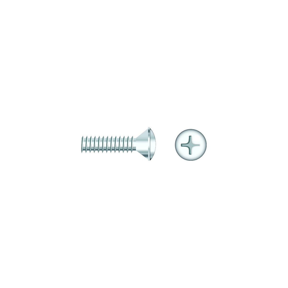 Seachoice 01806 Chrome Plated SS Phillips Machine Screw - Oval Head, 10-24 x 1" -Modern Boat Sales & Service