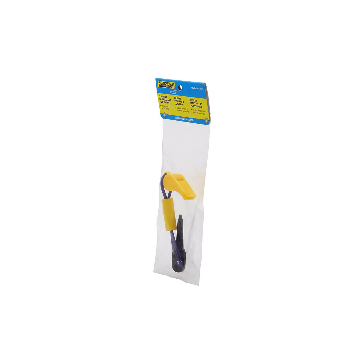 Seachoice Whistle w/ Lanyard, Purple/Yellow -Modern Boat Sales & Service