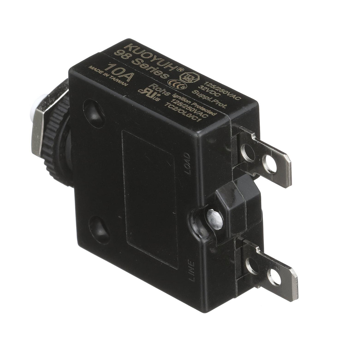 Seachoice Circuit Breaker, Push to Reset, 10 Amp -Modern Boat Sales & Service