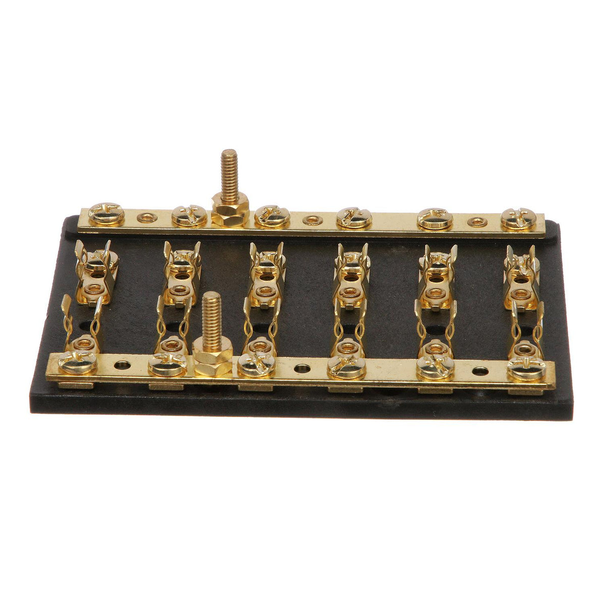 Seachoice 6-Gang Fuse and Terminal Block, Brass Clips and Contacts, SFE 20 Amp of 3AG Fuse Default Title -Modern Boat Sales & Service