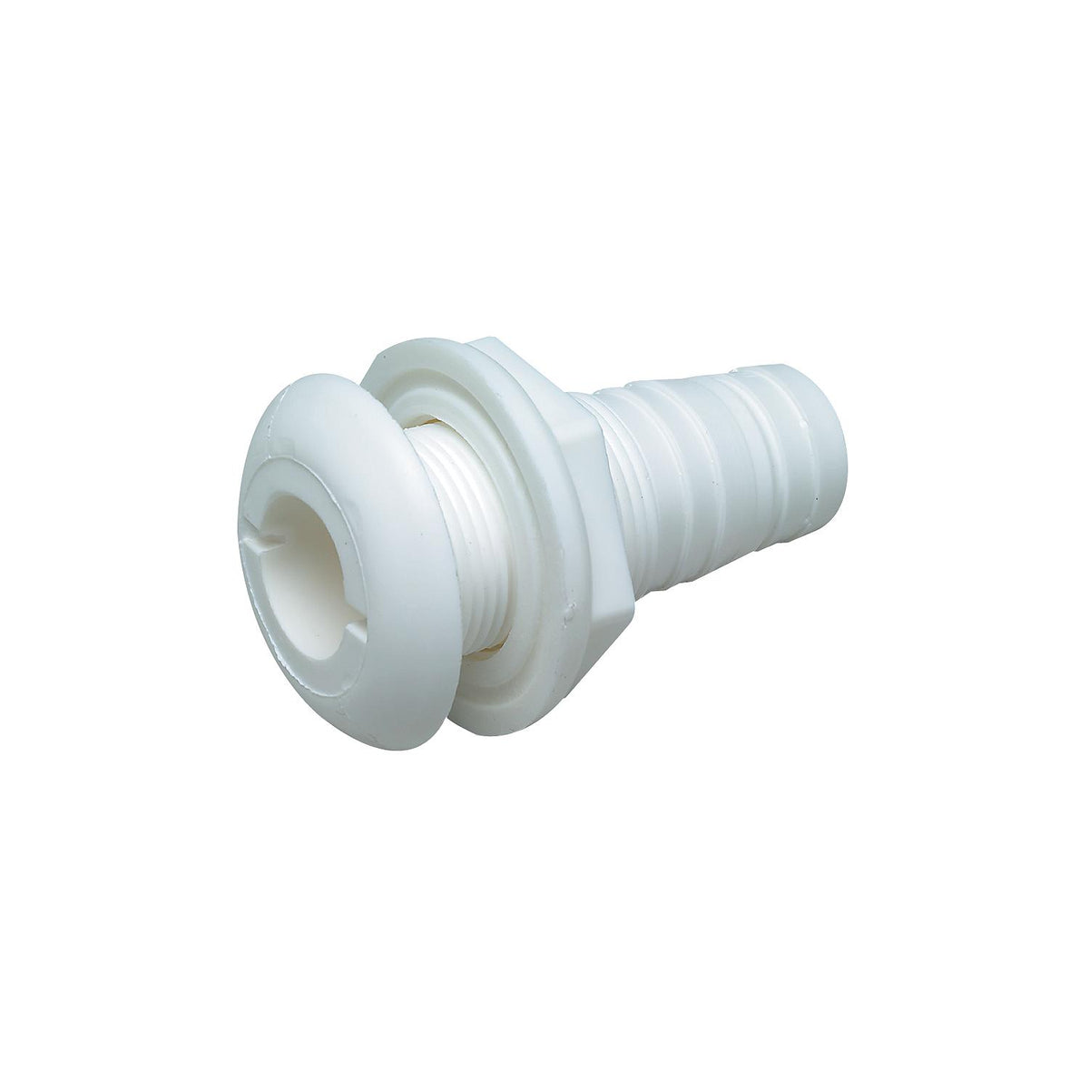 5/8" White Plastic Thru-Hull w/Broad Flange -Modern Boat Sales & Service