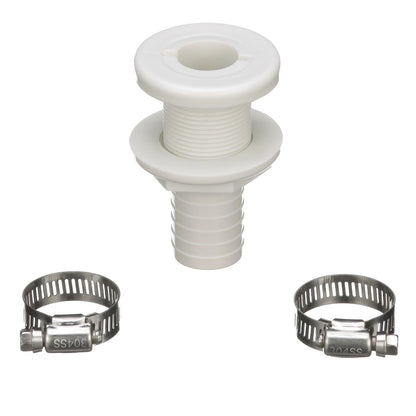 Seachoice Bilge Pump Installation Kit for 1-1/8 in. Outlets, w/ 6 Ft. Hose, 2 Hose Clamps, and Thru-Hull Fitting -Modern Boat Sales & Service