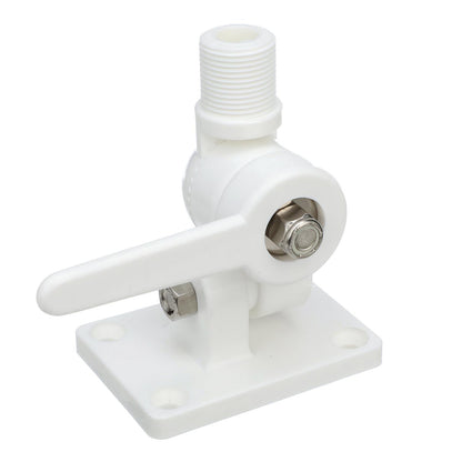 Seachoice 4-Way Nylon Antenna Ratchet Mounting Kit, White Finish -Modern Boat Sales & Service