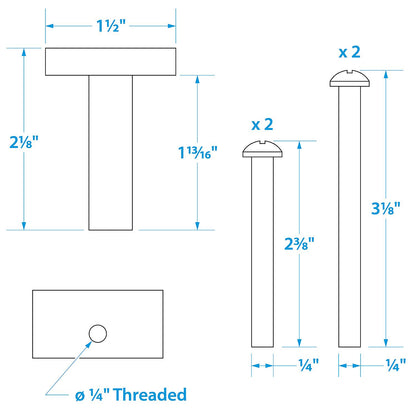 Seachoice 28071 Mounting Bolt and Isolator Kit for Motorguide Trolling Motors, Stainless Steel Screws -Modern Boat Sales & Service