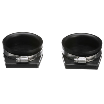 Seachoice Exhaust Guard Covers, Fits 3 in. OD Pipe, Black Rubber with Stainless Steel Hose Clamp Default Title -Modern Boat Sales & Service