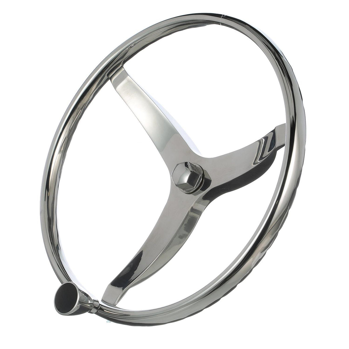 Seachoice 3 Spoke Sports Steering Wheel w/ Turning Knob, Fits 3/4 In. Tapered Shaft, 15.5 In. Diameter Default Title -Modern Boat Sales & Service