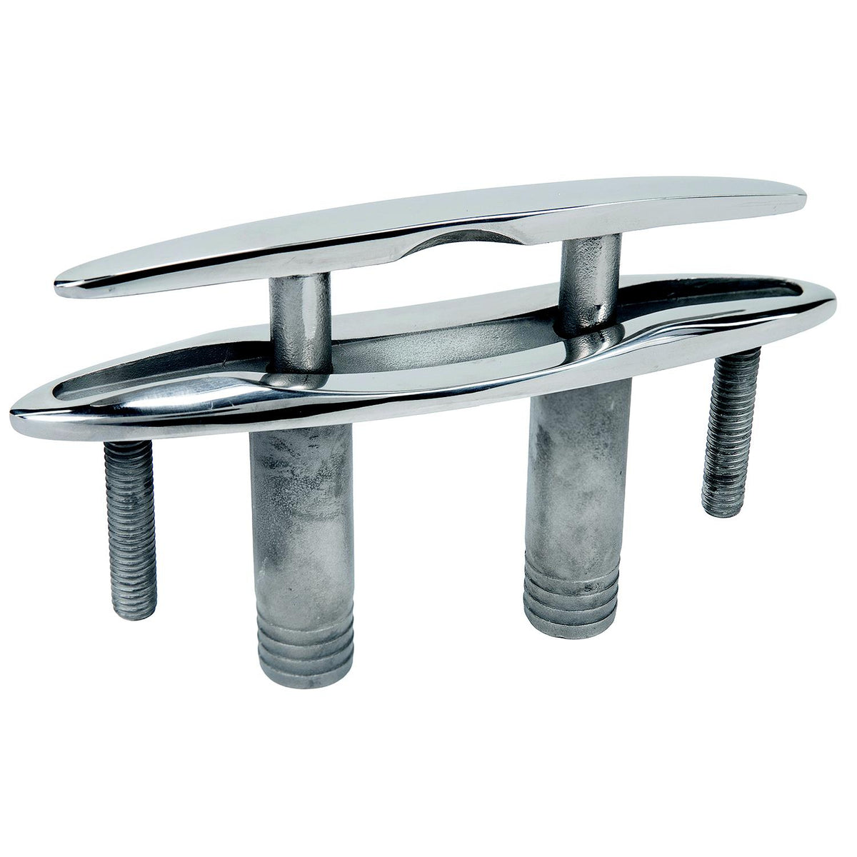 Seachoice 30042 316 Cast Stainless Steel Pull Up Cleat w/ Studs, Flush Mount, 5" long -Modern Boat Sales & Service