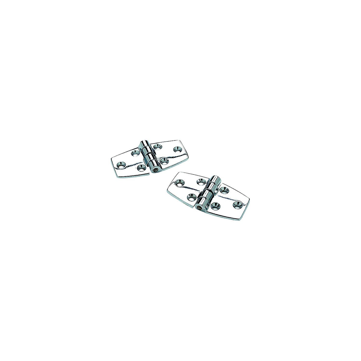 Seachoice 34241 (2) 3" x 1-1/2" Chrome Plated Zinc Utility Hinges with 120 Degree Opening -Modern Boat Sales & Service