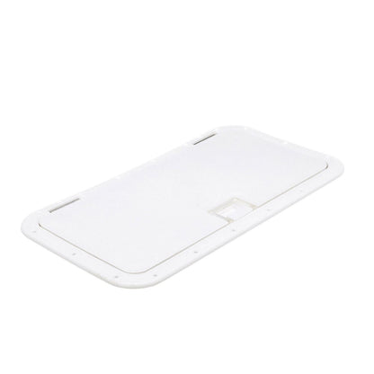 Seachoice Handle Hatch, Arctic White, 10 in. X 20 in., Stainless Steel Hinge Default Title -Modern Boat Sales & Service