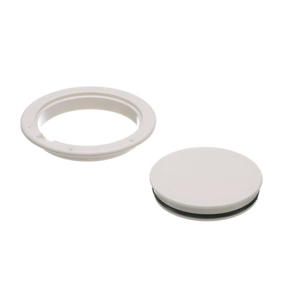 Seachoice White Pry-Up Deck Plate, Watertight, Up to 6-1/2 in. Diameter Hole -Modern Boat Sales & Service