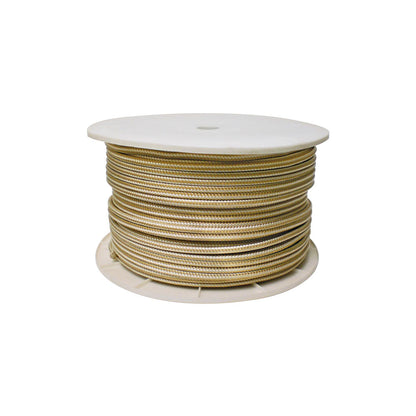 Seachoice Double Braid Nylon Rope Spool, 3/8 in. x 600 ft, Gold and White -Modern Boat Sales & Service