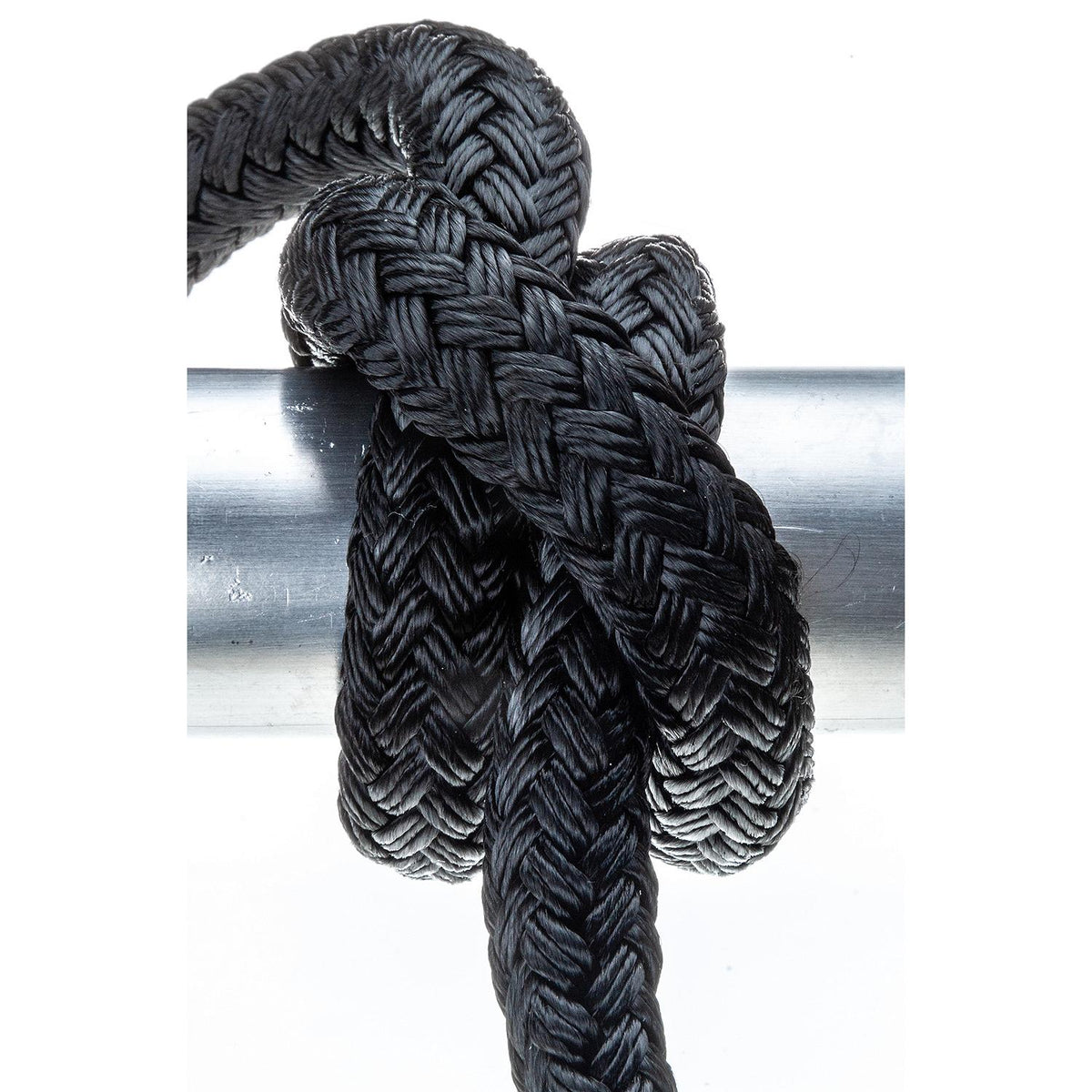 Seachoice Double-Braid Nylon Dock Line w/ Eye Splice, Pre-Shrunk, Heat Stabilized, 5/8 In. X 35 Ft., Black Default Title -Modern Boat Sales & Service