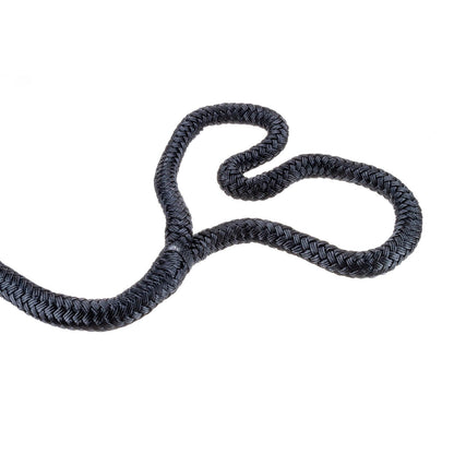 Seachoice Double-Braid Nylon Dock Line w/ Eye Splice, Pre-Shrunk, Heat Stabilized, 5/8 In. X 20 Ft., Black -Modern Boat Sales & Service