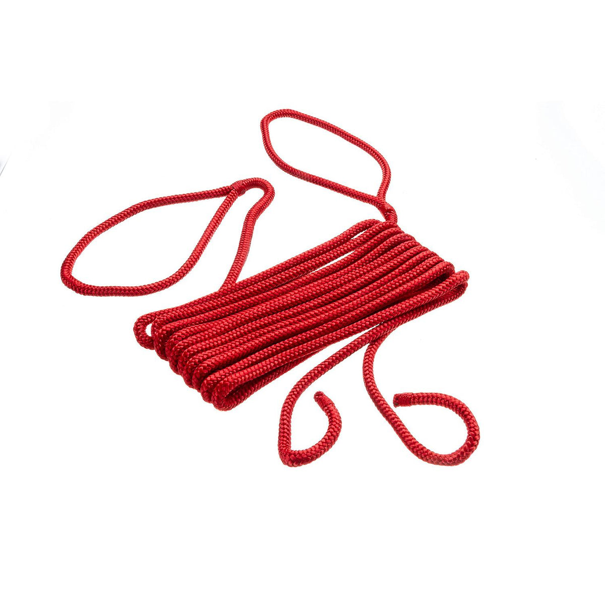 Seachoice Double-Braid Nylon Fender Line, 1/4 In. X 6 Ft., Red Default Title -Modern Boat Sales & Service