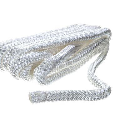 Seachoice Double-Braid Nylon Fender Line, 3/8 In. X 6 Ft., White -Modern Boat Sales & Service