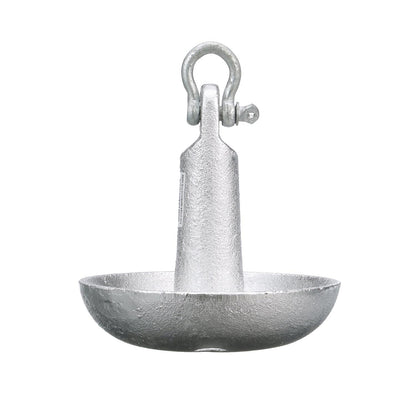 Seachoice Mushroom Anchor, Cast Iron, Aluminum-Painted, Silver, 10 Lbs., Boats Up to 12 Ft. Long Default Title -Modern Boat Sales & Service