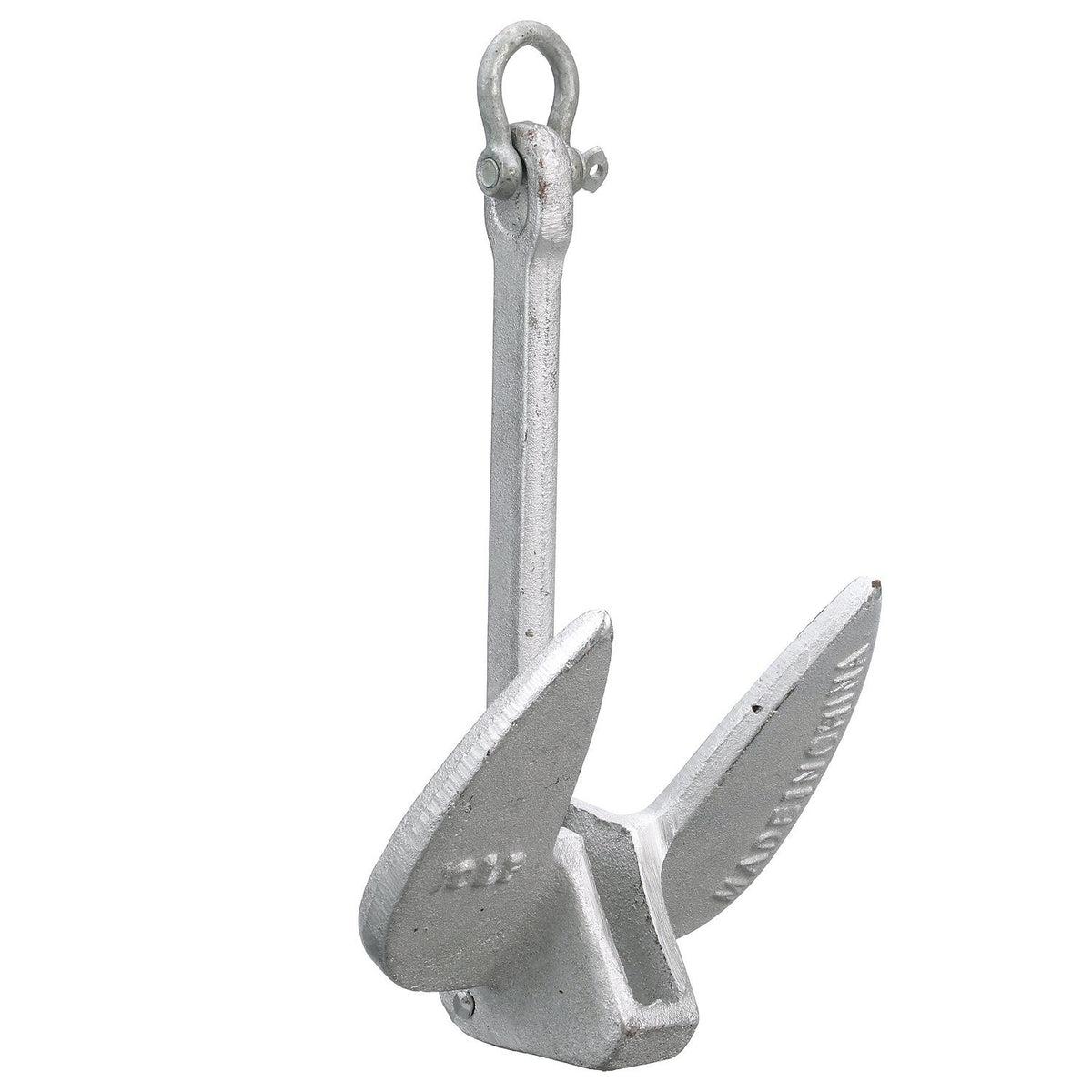 Seachoice Navy Anchor, Aluminum Plated Cast Iron, Silver, 10 Lbs. Default Title -Modern Boat Sales & Service