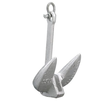 Seachoice Navy Anchor, Aluminum Plated Cast Iron, Silver, 15 Lbs. Default Title -Modern Boat Sales & Service