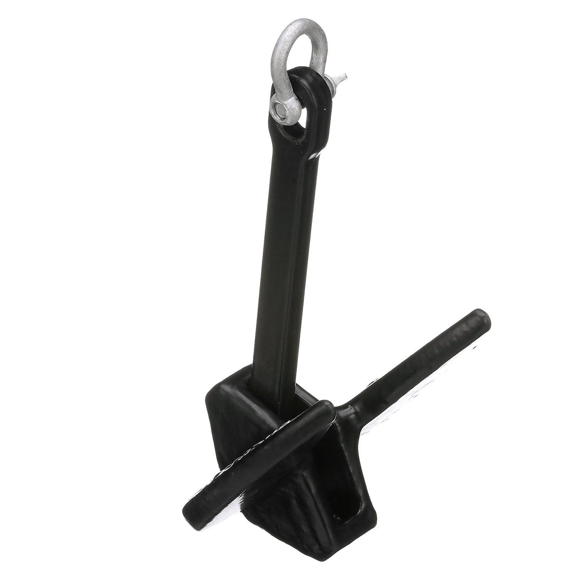 Seachoice Navy Anchor, Vinyl Coated Cast Iron, Black, 15 Lbs. Default Title -Modern Boat Sales & Service