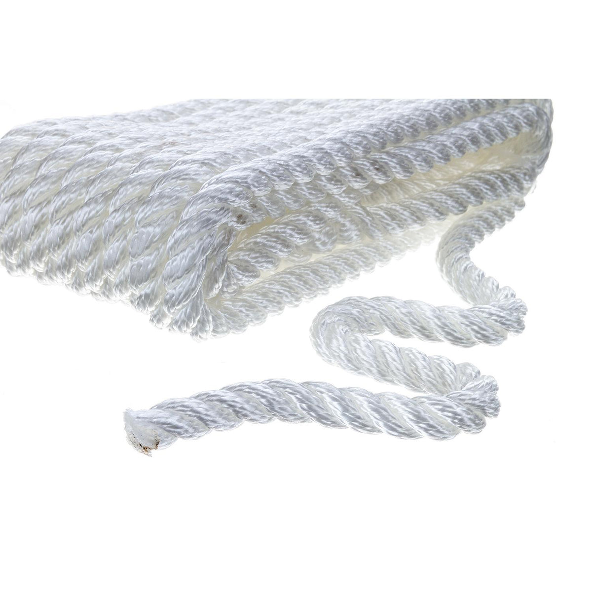 Seachoice High Quality Dock Rope for Boating - 3-Strand Twisted Nylon Dock Line, â…œ-Inch x 20 Feet, White Default Title -Modern Boat Sales & Service