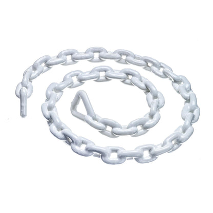 Seachoice Boat Anchor Chain, PVC, White, Coated, 5/16 In. X 5 Ft., For Boats Up to 40 Feet -Modern Boat Sales & Service