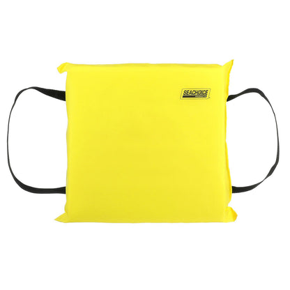 Seachoice Emergency Marine Foam Flotation Cushion, Square, 15 In. X 15 In., Safety Yellow -Modern Boat Sales & Service