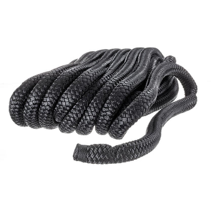 Seachoice Double-Braid Nylon Dock Line w/ Eye Splice, Pre-Shrunk, Heat Stabilized, 3/4 In. X 35 Ft., Black Default Title -Modern Boat Sales & Service