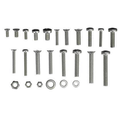 Seachoice Stainless Steel Metric Machine Screw Kit, 240 Piece, Includes M4, M5 and M6 Screws of Various Lengths Default Title -Modern Boat Sales & Service