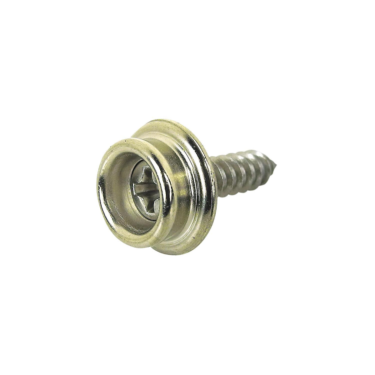 Seachoice Stainless Steel Button Stud With Tapping Screw #8 x 3/8", Qty. 6 -Modern Boat Sales & Service