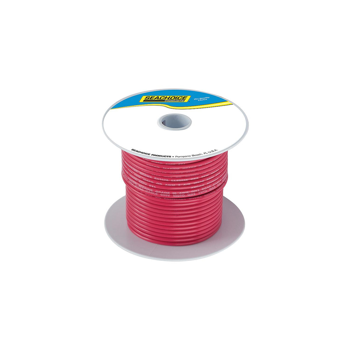 Seachoice 63017 Tinned Copper Marine Wire, 2 AWG, Red, 50' -Modern Boat Sales & Service
