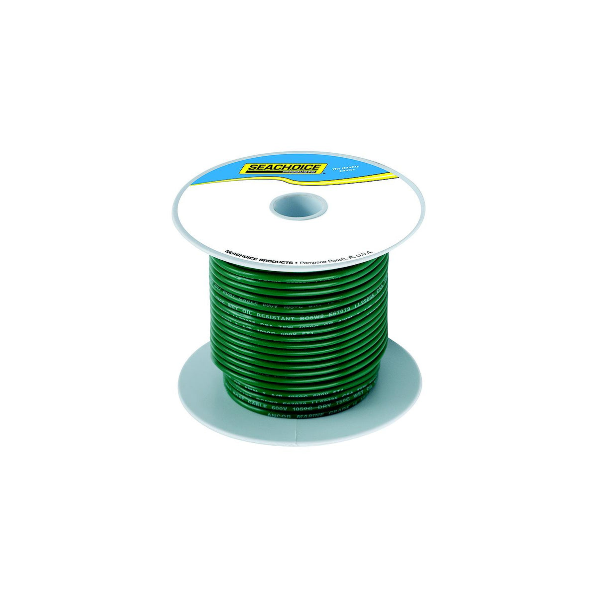 Seachoice 63108 Tinned Copper Marine Wire, 14 AWG, Green, 100' -Modern Boat Sales & Service