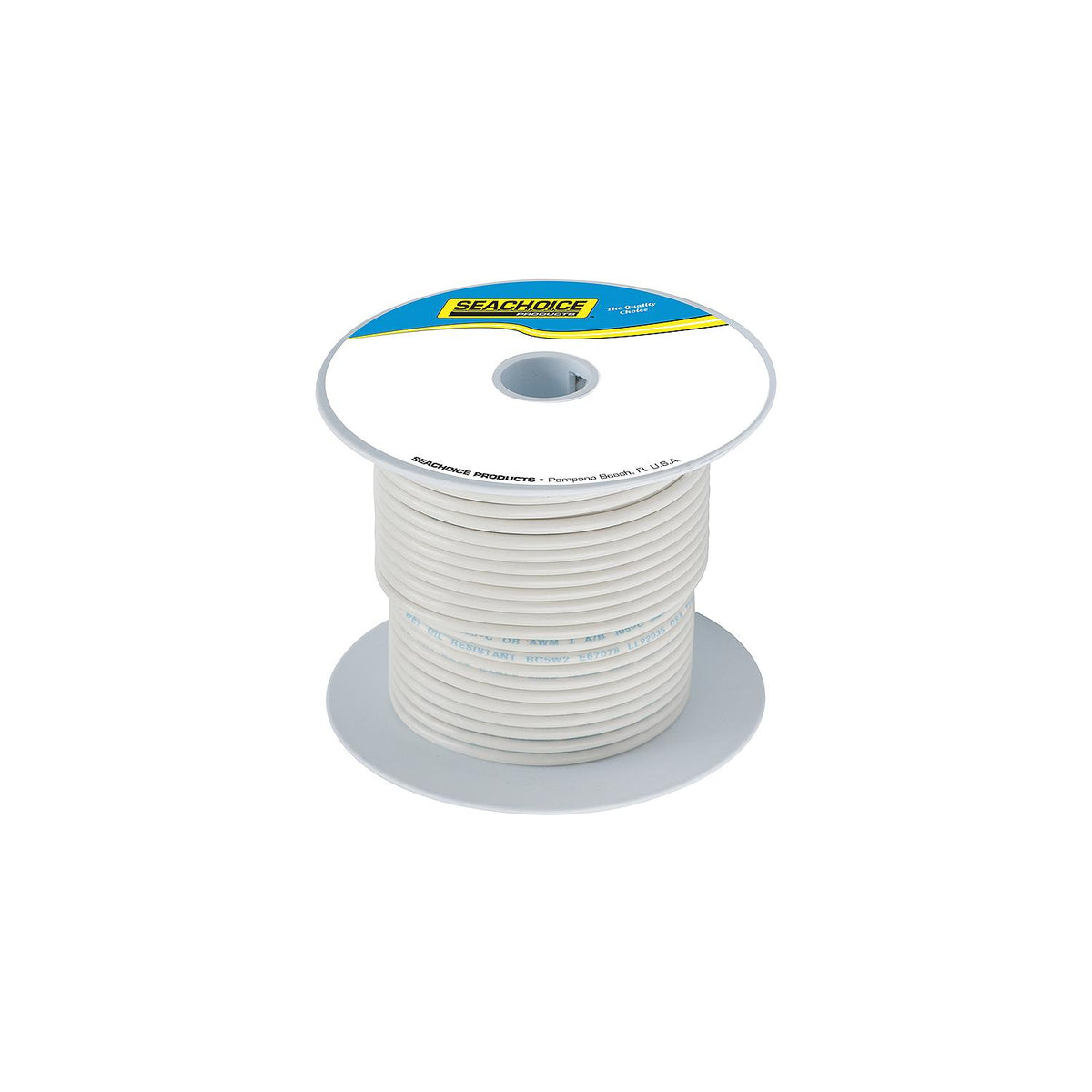 Seachoice 63109 Tinned Copper Marine Wire, 14 AWG, White, 100' -Modern Boat Sales & Service