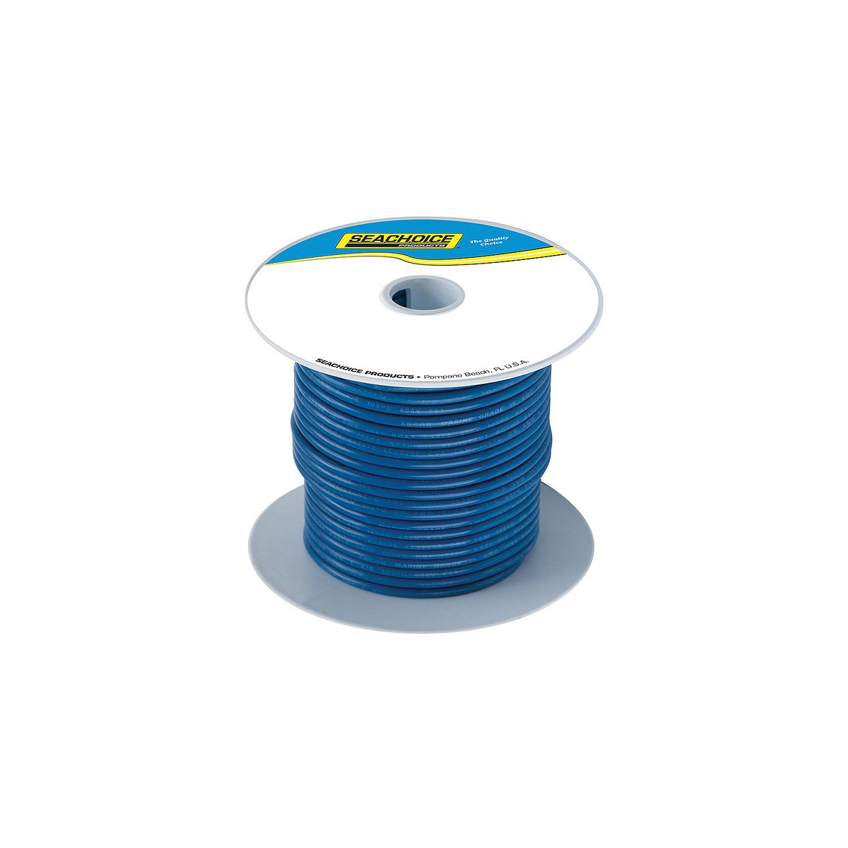 Seachoice 63071 Tinned Copper Marine Wire, 10 AWG, Dark Blue, 100' -Modern Boat Sales & Service