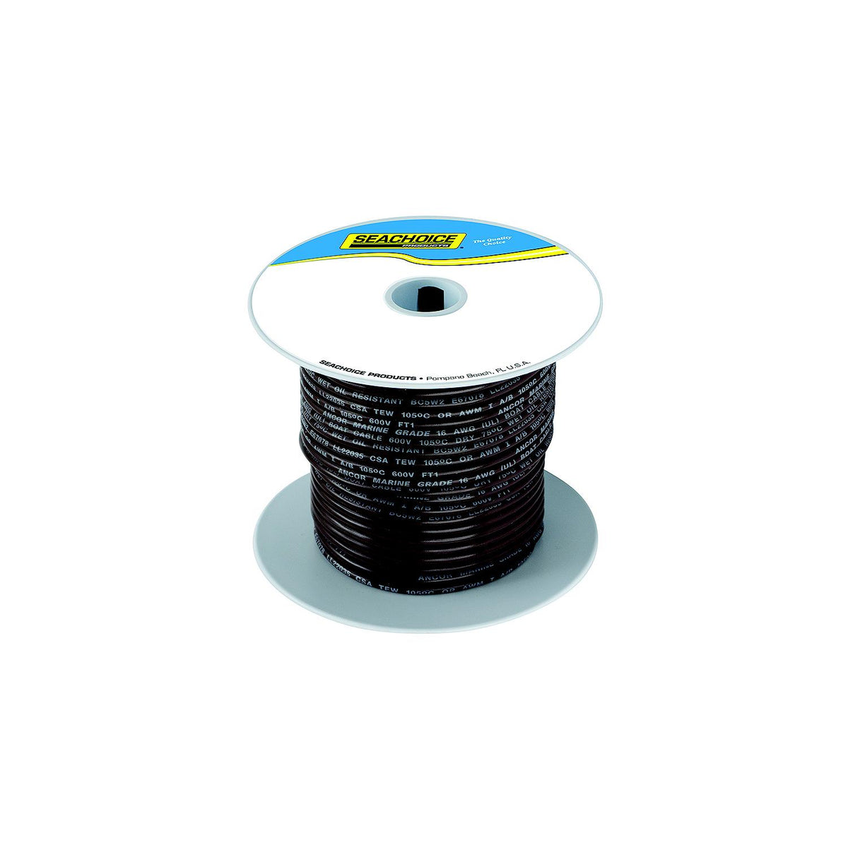 Seachoice 63113 Tinned Copper Marine Wire, 14 AWG, Brown, 100' -Modern Boat Sales & Service