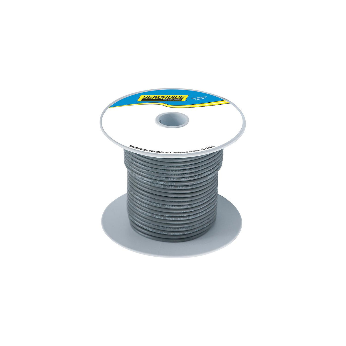 Seachoice 63114 Tinned Copper Marine Wire, 14 AWG, Gray, 100' -Modern Boat Sales & Service