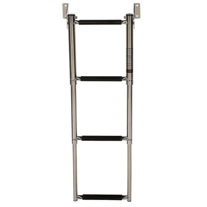 Seachoice Telescoping Transom Mount Ladder, Stainless Steel, 4 Steps, 300 Lb. Capacity -Modern Boat Sales & Service