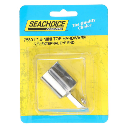 Seachoice External Eye End Cap for Bimini Top, Stainless Steel, 7/8 in. OD Default Title -Modern Boat Sales & Service