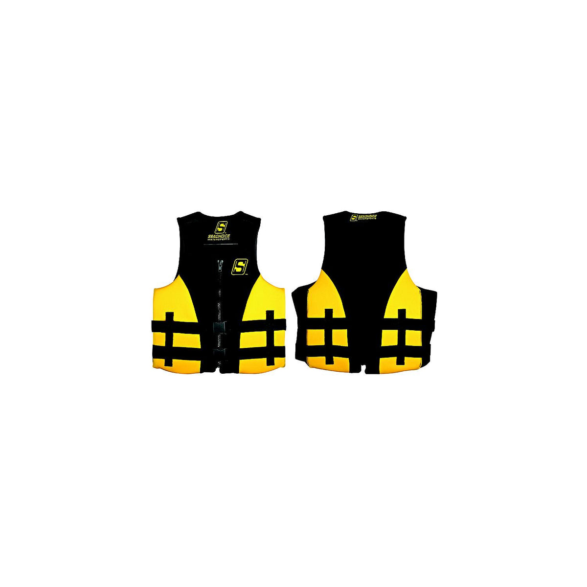 Seachoice 85125 Evoprene Multi-Sport Life Jacket - M- Yellow/Black, Fits Chest 33-36 in, USCG Level 70 -Modern Boat Sales & Service