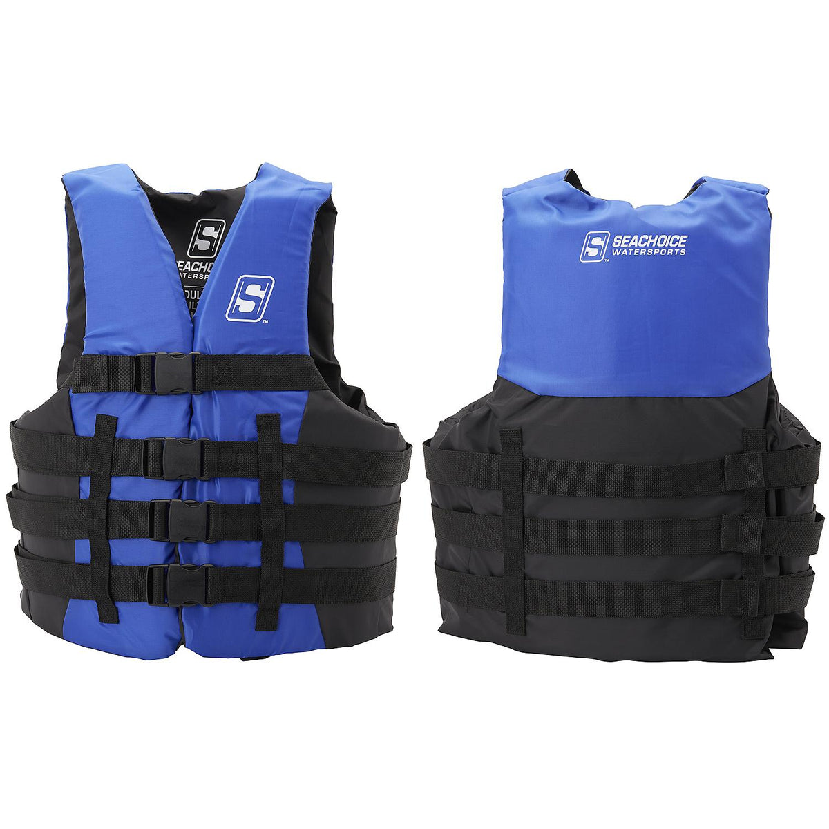 Seachoice 85363 Type III Ski Vest, 4 Belt , XXL/XXXL , Blue - USCG/TC Approved -Modern Boat Sales & Service