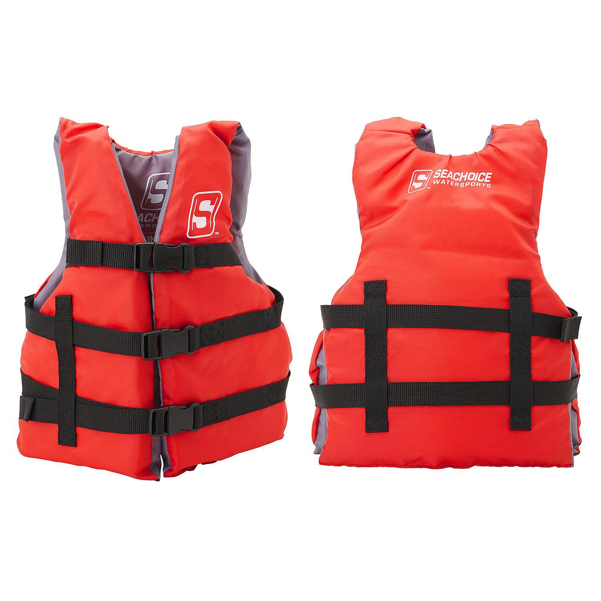 Seachoice General Purpose Life Vest, Adult XL, Red, Fits Chest 40-60 in, USCG/TC Approved Default Title -Modern Boat Sales & Service
