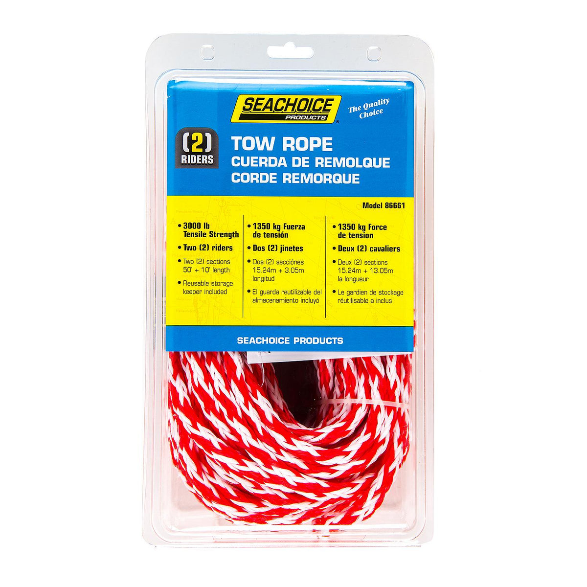 Seachoice Tow Rope 3,000 Tensile Strength, 60 Ft. Default Title -Modern Boat Sales & Service